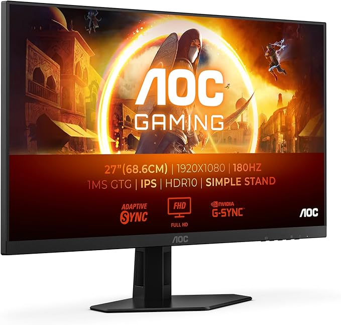 AOC 27" LED Fast IPS QHD 180Hz 0.5ms