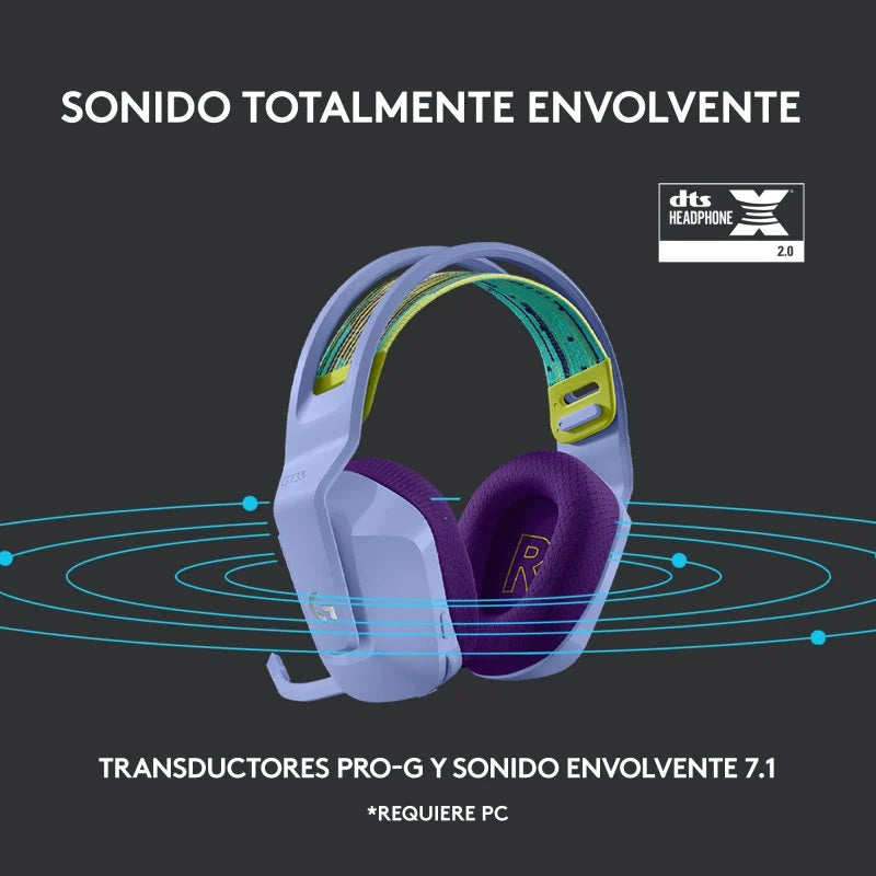 Logitech G733 Auriculares Gaming Inalámbricos Negros