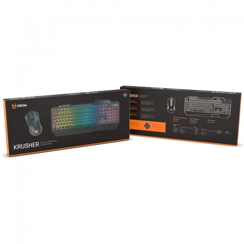 Krom Krusher Teclado Gaming Híbrido RGB + Ratón